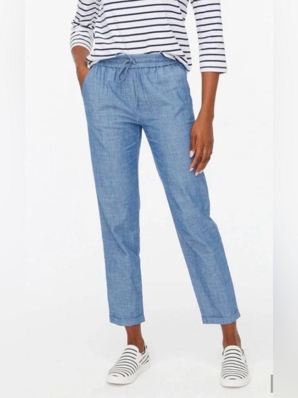 J. Crew Chambray Drawstring Pants